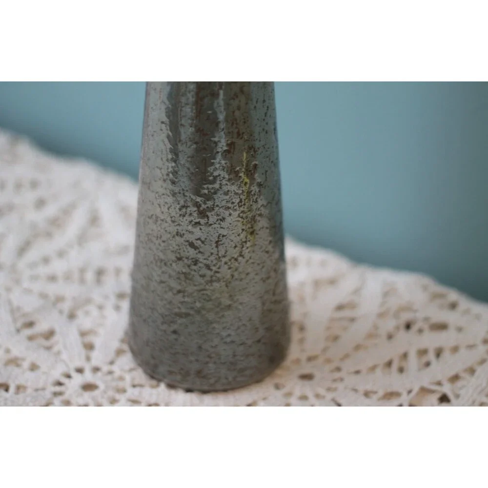 Conical Gold & Gray Vase 13